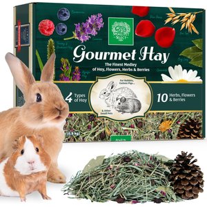 Small Pet Select Gourmet Hay Exclusive Treat Hay, Flowers & Herb Blend Rabbit & Guinea Pig Food, 2-lb box