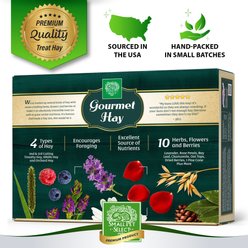 Small Pet Select Gourmet Hay Exclusive Treat Hay, Flowers & Herb Blend Rabbit & Guinea Pig Food, 2-lb box slide 2 of 6