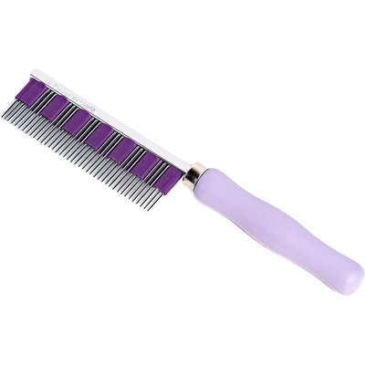 Small Pet Select Small Pet Select Hair Buster Fur Detangler Comb Small Pet, Cat & Dog Grooming Tool, Purple