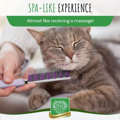 Show full view: Small Pet Select Hair Buster Fur Detangler Comb Cat, Dog & Small-Pet Grooming Tool, Purple  slide 4 of 7