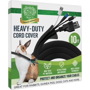 Small Pet Select Heavy Duty Small Pet Cord Cover, 10-ft, 1 count, Black