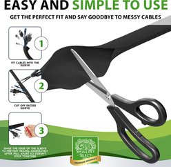 Small Pet Select Heavy Duty Small Pet Cord Cover, 10-ft, 1 count, Black slide 2 of 8