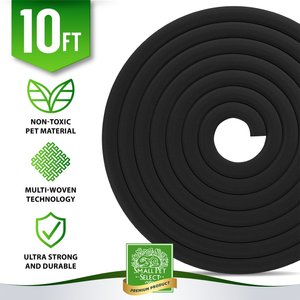 Small Pet Select Heavy Duty Small Pet Cord Cover, 10-ft, 1 count, Black