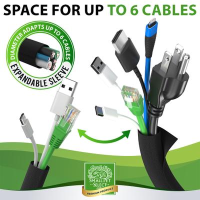 Show full view: Small Pet Select Heavy Duty Small Pet Cord Cover, 10-ft, 1 count, Black slide 4 of 9