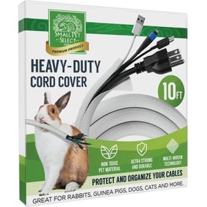 Small Pet Select Heavy Duty Small Pet Cord Cover, 10-ft, 1 count, White