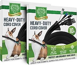 Small Pet Select Heavy Duty Small Pet Cord Cover, 10-ft, 2 count, Black
