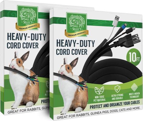 Show full view: Small Pet Select Heavy Duty Small Pet Cord Cover, 10-ft, 2 count, Black slide 1 of 9