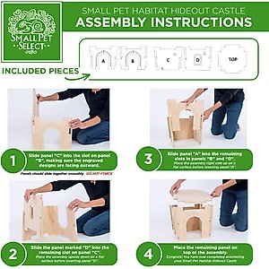 Small Pet Select Hideout Castle Small Pet Habitat, Medium