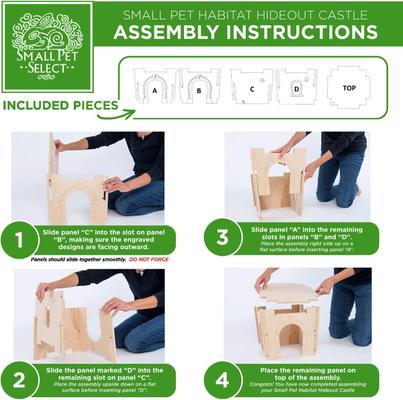 Show full view: Small Pet Select Hideout Castle Small Pet Habitat, Medium slide 8 of 10