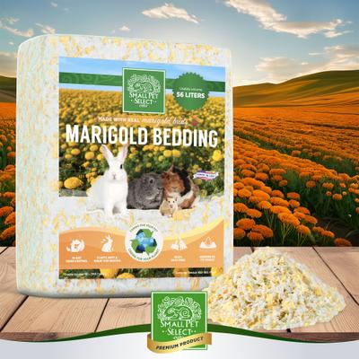 Show full view: Small Pet Select Natural Paper with Real Marigold Buds Small Pet Bedding, 56-L slide 7 of 8