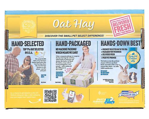 Show full view: Small Pet Select Oat Hay Small Pet Food, 2-lb box slide 3 of 10