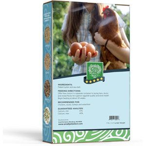 Small Pet Select Oyster Shell Calcium Poultry Supplement, 5-lb box