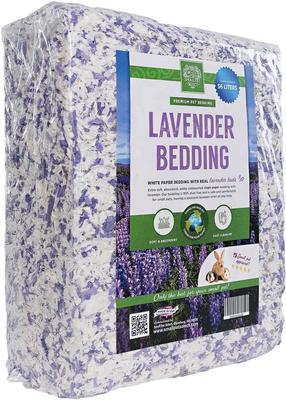 Show full view: Small Pet Select Paper & Real Natural Lavender Small Pet Bedding, White & Purple, 56-L slide 3 of 6
