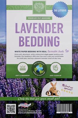 Show full view: Small Pet Select Paper & Real Natural Lavender Small Pet Bedding, White & Purple, 56-L slide 4 of 6