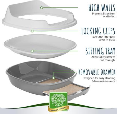 Show full view: Small Pet Select Pine Pellet Cat Litter Box slide 4 of 9