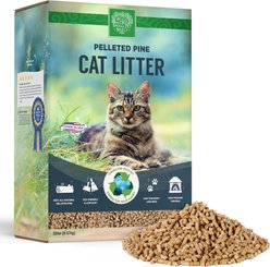 Small Pet Select Premium Pine Pelleted 100% All Natural Pellet Non-Clumping Non-Tracking Low Dust Cat Litter, 20-lb box