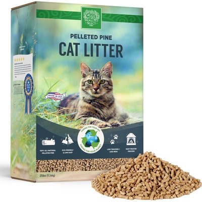 Small Pet Select Small Pet Select Premium Pine Pelleted 100% All Natural Pellet Non-Clumping Non-Tracking Low Dust Cat Litter, 25-lb box