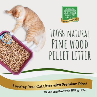 Show full view: Small Pet Select Premium Pine Pelleted 100% All Natural Pellet Non-Clumping Non-Tracking Low Dust Cat Litter, 40-lb box slide 3 of 10