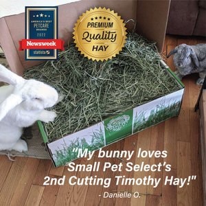 Small Pet Select Second Cut Timothy Hay Small Animal Food, 2-lb box