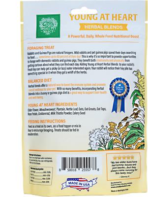 Show full view: Small Pet Select Young At Heart Herbal Blend Small Pet Treats, 2.5-oz bag slide 4 of 4