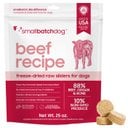 Smallbatch Pets Beef Freeze-Dried Raw Sliders Grain-Free Dry Dog Food, 25-oz bag