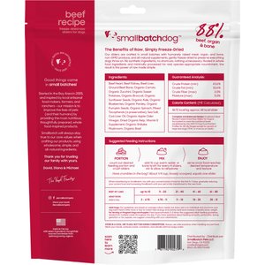 Smallbatch Pets Beef Freeze-Dried Raw Sliders Grain-Free Dry Dog Food, 25-oz bag