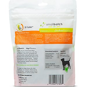 Smallbatch Pets Chicken Hearts Grain-Free Adult Freeze-Dried Dog & Cat Treats, 3.5-oz bag