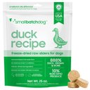 Smallbatch Pets Duck Freeze-Dried Raw Sliders Grain-Free Dry Dog Food, 25-oz bag