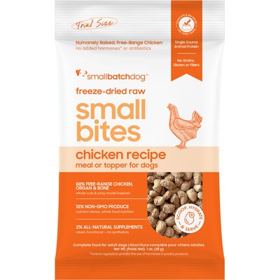 Smallbatch Pets Smallbatch Pets Freeze-Dried Chicken Small Bites Dog Food, 1-oz bag