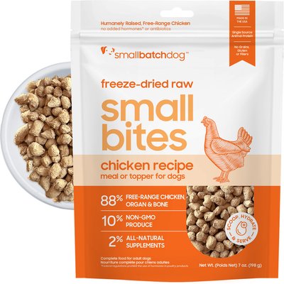 Smallbatch Pets Smallbatch Pets Freeze-Dried Chicken Small Bites Dog Food, 7-oz bag