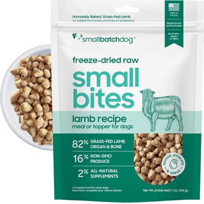 Smallbatch Pets Smallbatch Pets Freeze-Dried Lamb Small Bites Dog Food, 7-oz bag