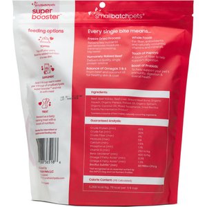 Smallbatch Pets Super Booster Beef Bites Grain-Free Adult Freeze-Dried Dog & Cat Treats, 18-oz bag