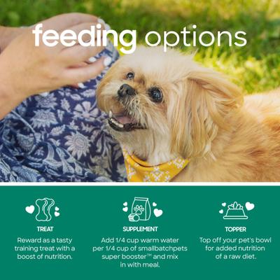 Show full view: Smallbatch Pets Super Booster Lamb Bites Grain-Free Adult Freeze-Dried Dog & Cat Treats, 7-oz bag slide 5 of 9