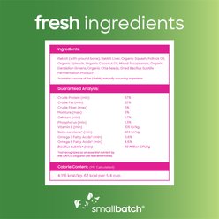 Smallbatch Pets Super Booster Rabbit Bites Grain-Free Adult Freeze-Dried Dog & Cat Treats, 7-oz bag slide 2 of 7