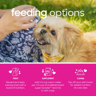 Show full view: Smallbatch Pets Super Booster Rabbit Bites Grain-Free Adult Freeze-Dried Dog & Cat Treats, 7-oz bag slide 5 of 9