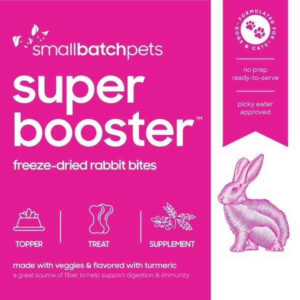 SMALLBATCH PETS Super Booster Rabbit Bites Grain-Free Adult Freeze ...