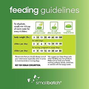 Smallbatch Pets Turkey Sliders Non-GMO Adult Freeze-Dried Dog Food, 25-oz bag