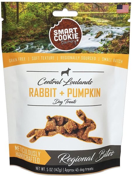 Smart Cookie Barkery Central Lowlands Rabbit & Pumpkin Grain-Free Dog Treats, 5-oz bag