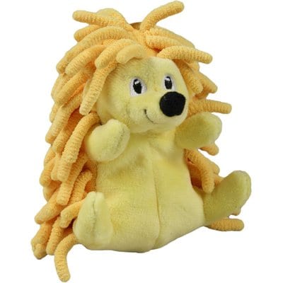 Snuggle Puppy Snuggle Puppy Tender-Tuffs Yellow Hedgehog Squeaky Dog Toy, Small