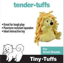 Smart Pet Love Snuggle Puppy Tender-Tuffs Yellow Hedgehog Squeaky Dog Toy, Small slide 2 of 7