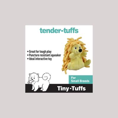 Show full view: Smart Pet Love Snuggle Puppy Tender-Tuffs Yellow Hedgehog Squeaky Dog Toy, Small slide 2 of 9