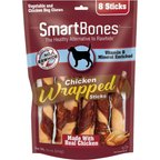 SmartBones Chicken Wrapped Sticks Chicken Flavor Dog Treats, 8 count