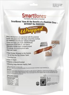 Show full view: SmartBones Chicken Wrapped Sticks Chicken Flavor Dog Treats, 8 count slide 3 of 7