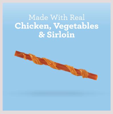 Show full view: SmartBones Chicken Wrapped Sticks Sirloin Dog Treats, 30 count slide 4 of 10