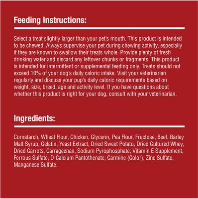 Show full view: SmartBones Chicken Wrapped Sticks Sirloin Dog Treats, 8 count slide 9 of 10