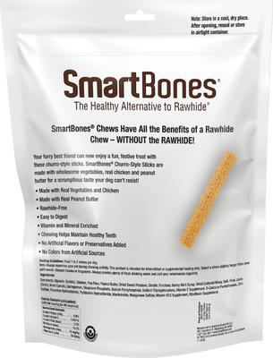 Show full view: SmartBones Churro-Style Sticks Peanut Butter Flavor Dog Treats, 14 count slide 3 of 10