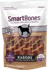 SmartBones Grill Masters Kabobz Chicken & Vegetables Dog Treats, 8 count