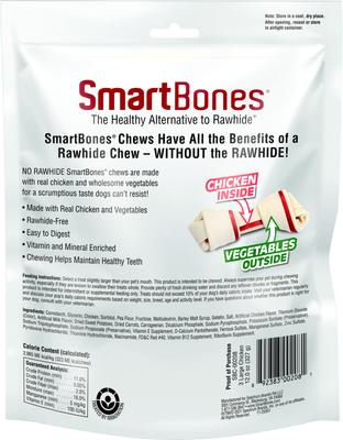 Show full view: SmartBones Large Chicken Chew Bones Dog Treats, 3 count slide 3 of 8