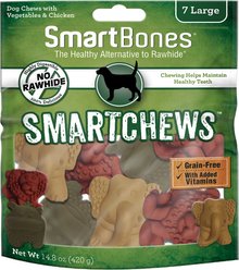 SmartBones Large Smart Chews Grain-Free Dog Treats, 7 count