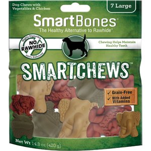 SmartBones Large Smart Chews Grain-Free Dog Treats, 7 count